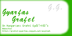 gyarfas grafel business card